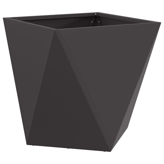 vidaXL Planter Black 40 x 40 x 40 cm Steel