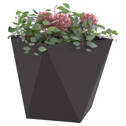 vidaXL Planter Black 40 x 40 x 40 cm Steel