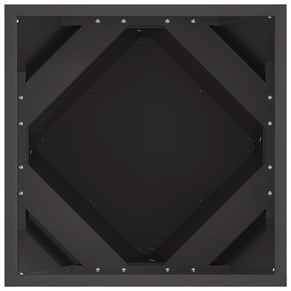 vidaXL Planter Black 40 x 40 x 40 cm Steel