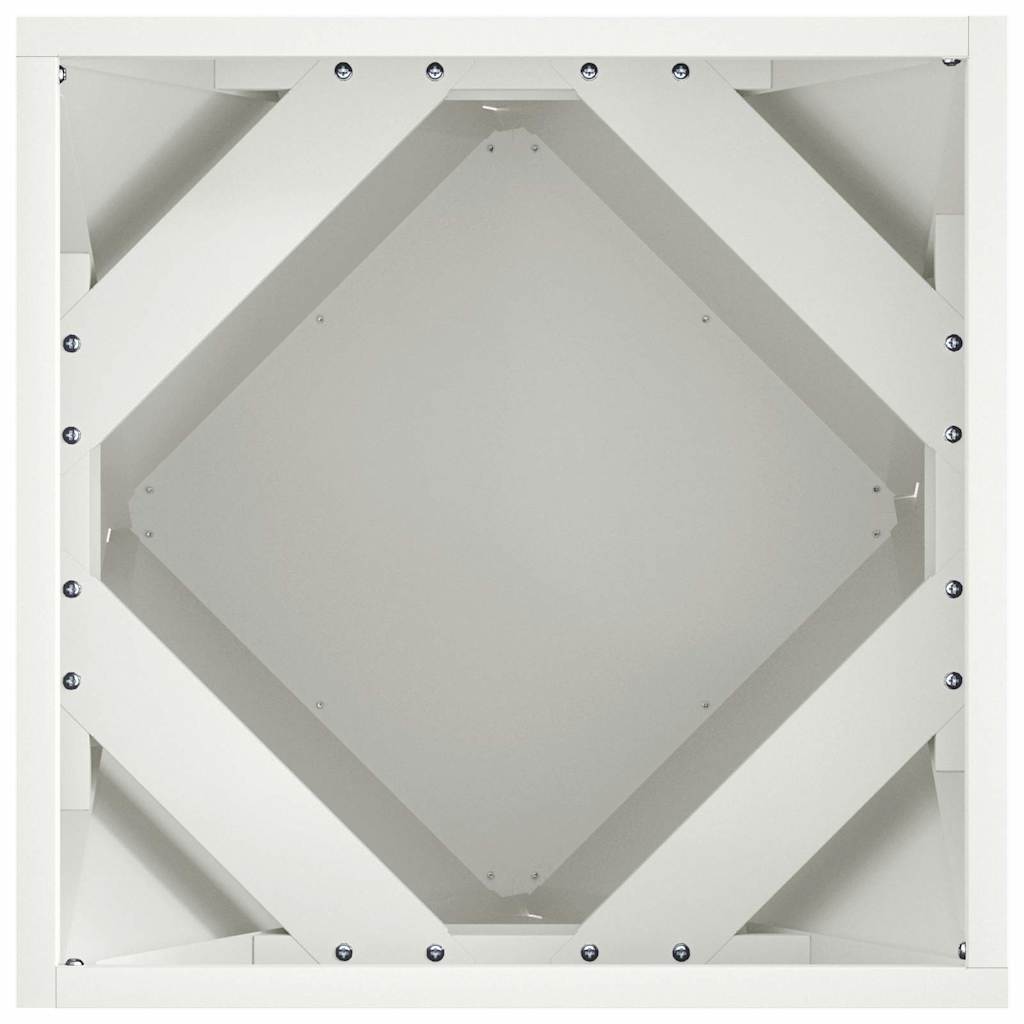 vidaXL Planter White 40 x 40 x 40 cm Steel