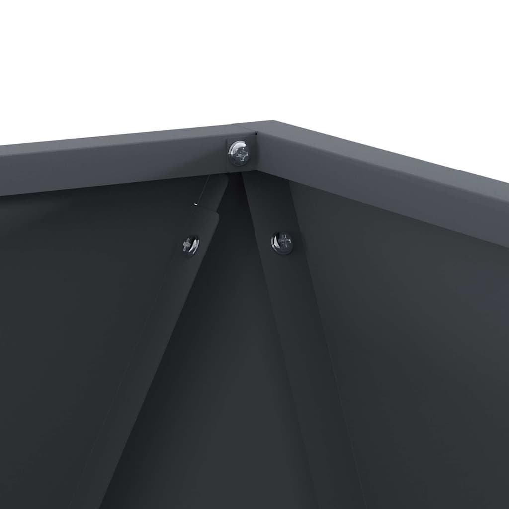 vidaXL Planter Anthracite 40 x 40 x 40 cm Steel