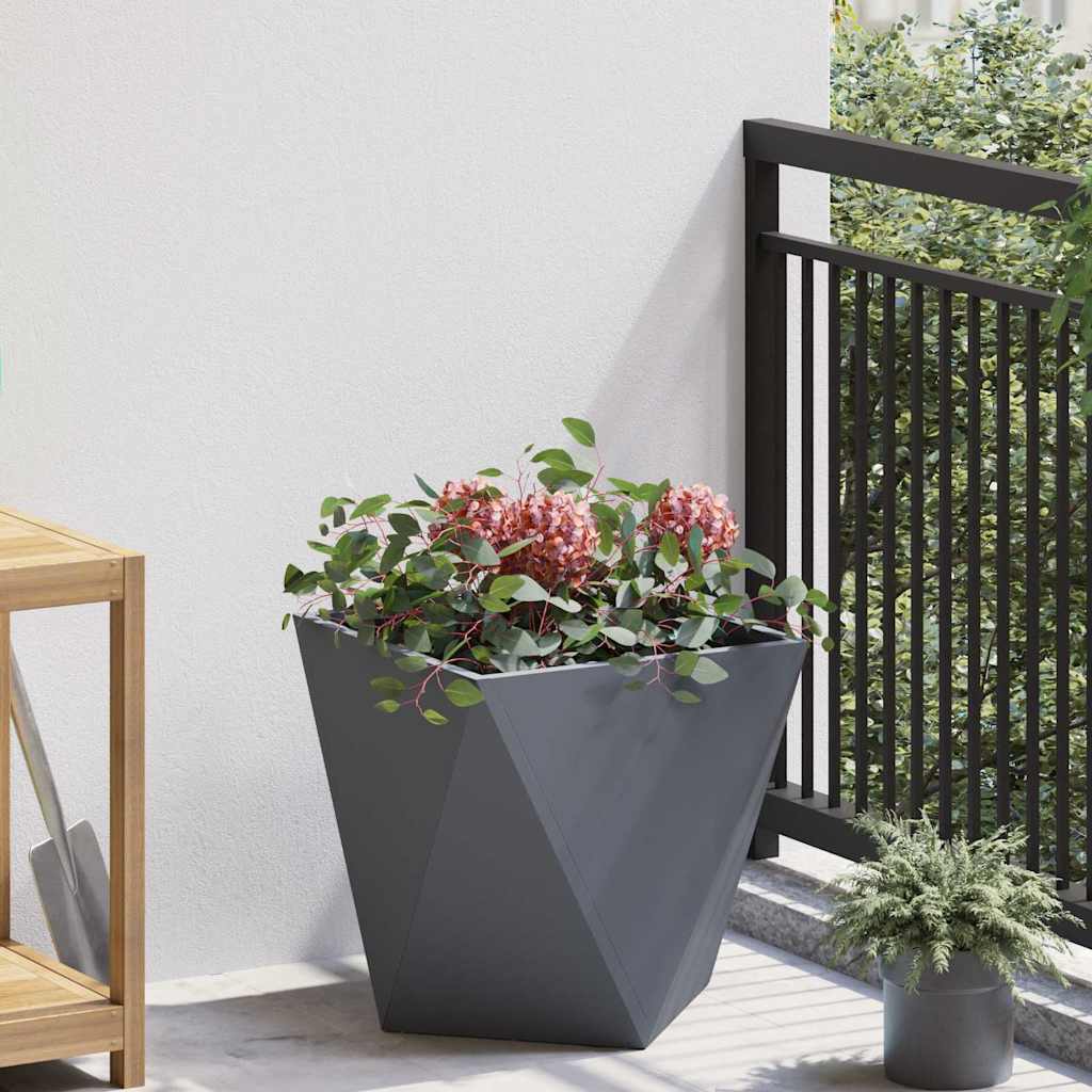 vidaXL Planter Anthracite 40 x 40 x 40 cm Steel
