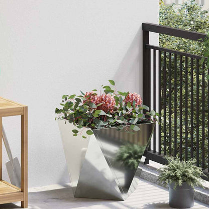vidaXL Planter Silver 40 x 40 x 40 cm Galvanised Steel