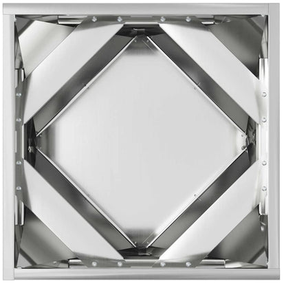 vidaXL Planter Silver 40 x 40 x 40 cm Galvanised Steel