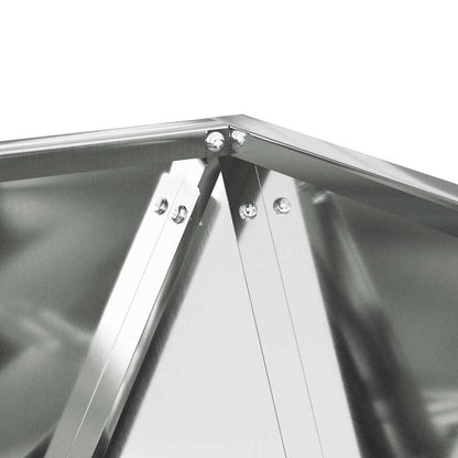 vidaXL Planter 2 pcs Silver 40 x 40 x 40 cm Galvanised Steel