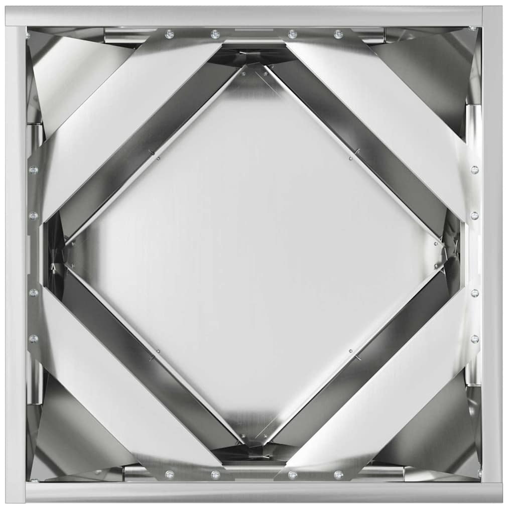 vidaXL Planter 2 pcs Silver 40 x 40 x 40 cm Galvanised Steel