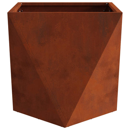vidaXL Planter Rusty 40 x 40 x 40 cm Weathering Steel