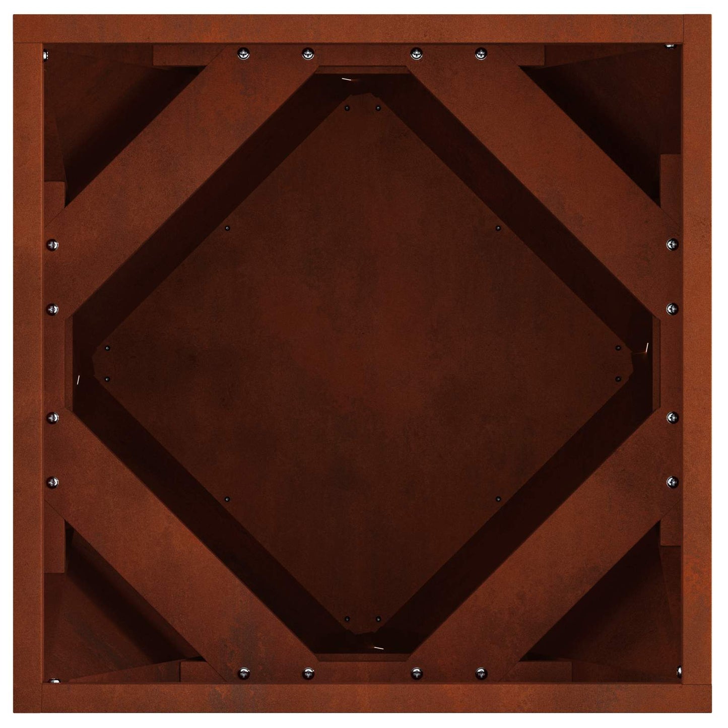 vidaXL Planter 2 pcs Rusty 40 x 40 x 40 cm Weathering Steel