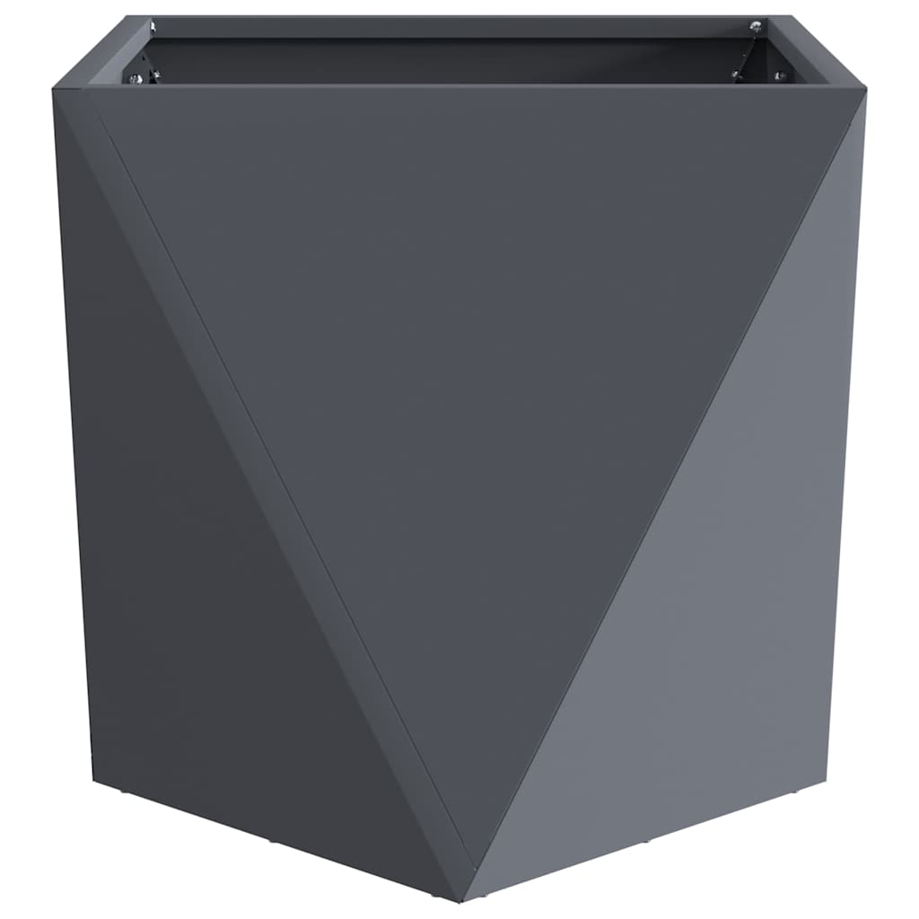 vidaXL Planter Anthracite 50 x 50 x 50 cm Steel