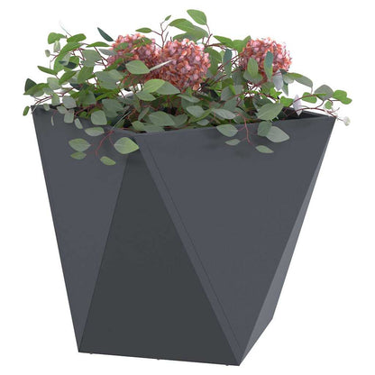 vidaXL Planter Anthracite 50 x 50 x 50 cm Steel