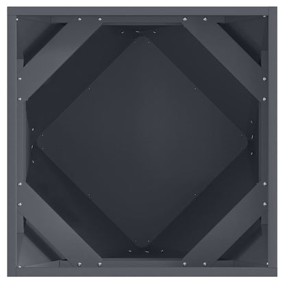 vidaXL Planter Anthracite 50 x 50 x 50 cm Steel