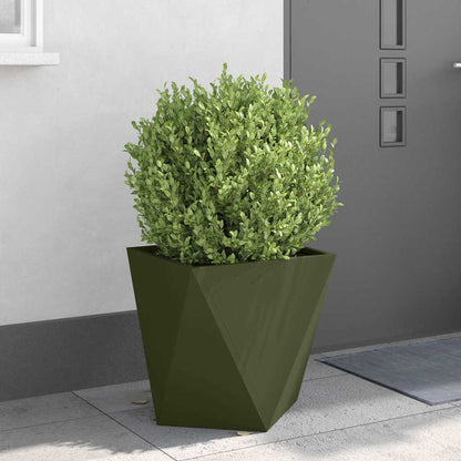 vidaXL Planter Olive Green 50 x 50 x 50 cm Steel