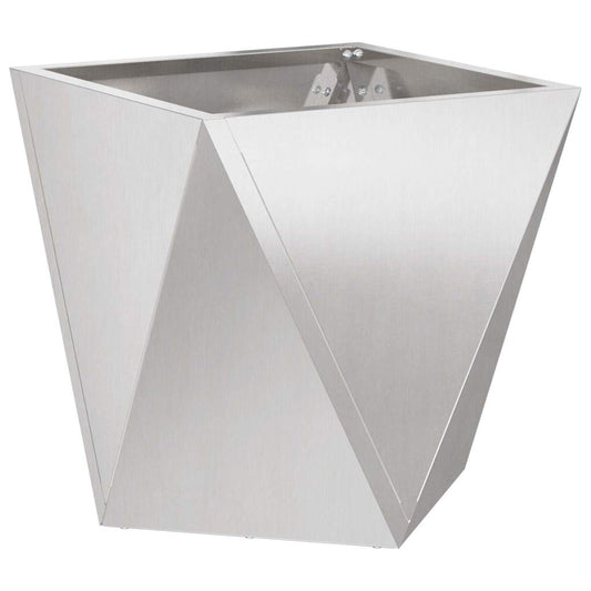 vidaXL Planter Silver 50 x 50 x 50 cm Stainless Steel