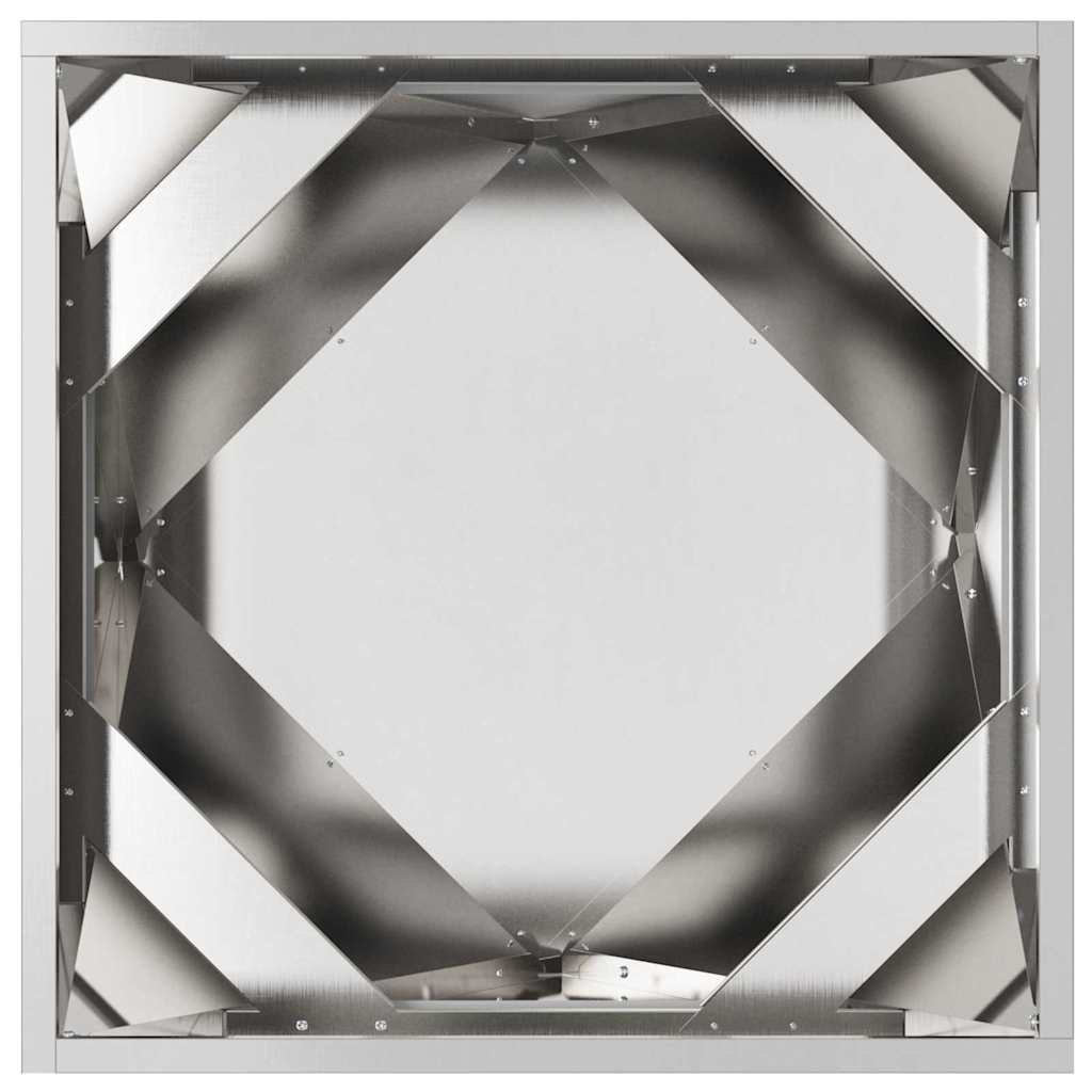 vidaXL Planter Silver 50 x 50 x 50 cm Stainless Steel