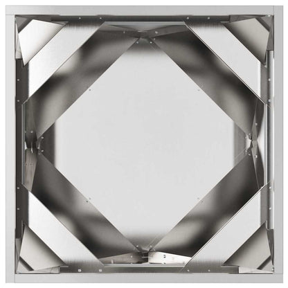 vidaXL Planter Silver 50 x 50 x 50 cm Stainless Steel