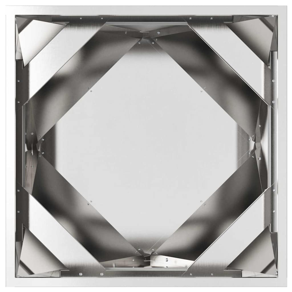 vidaXL Planter 2 pcs Silver 50 x 50 x 50 cm Stainless Steel
