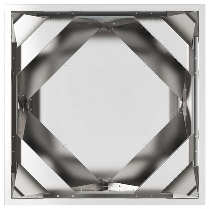 vidaXL Planter 2 pcs Silver 50 x 50 x 50 cm Stainless Steel