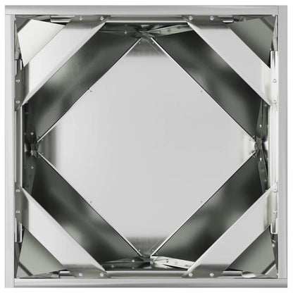 vidaXL Planter 2 pcs Silver 50 x 50 x 50 cm Galvanised Steel