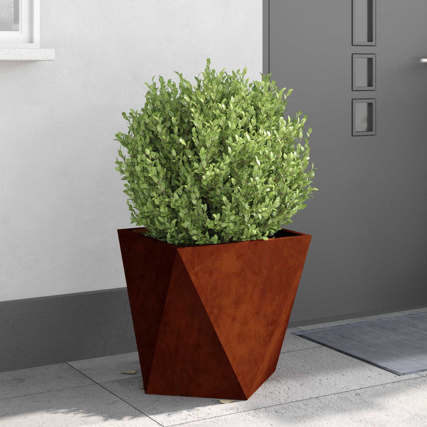 vidaXL Planter Rusty 50 x 50 x 50 cm Weathering Steel