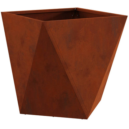 vidaXL Planter Rusty 50 x 50 x 50 cm Weathering Steel