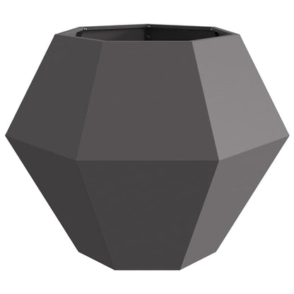 vidaXL Planter Black 100 x 100 x 80 cm Steel
