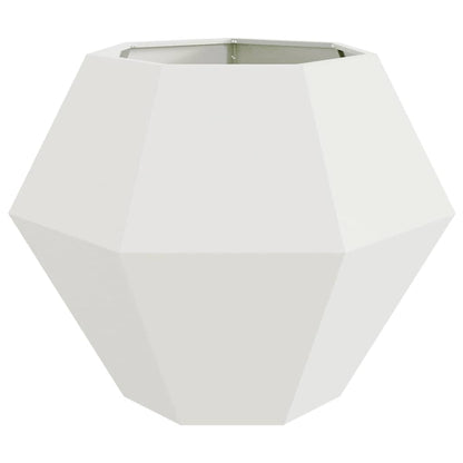 vidaXL Planter White 100 x 100 x 80 cm Steel