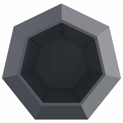 vidaXL Planter Anthracite 100 x 100 x 80 cm Steel