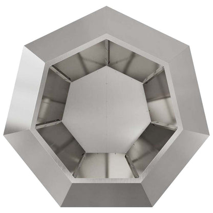 vidaXL Planter 2 pcs Silver 100 x 100 x 80 cm Stainless Steel