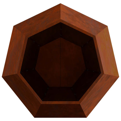 vidaXL Planter 2 pcs Rusty 100 x 100 x 80 cm Weathering Steel
