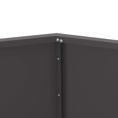 vidaXL Planter Black 75 x 75 x 60 cm Steel