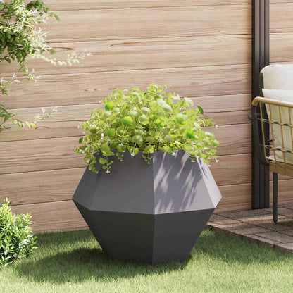 vidaXL Planter Black 75 x 75 x 60 cm Steel