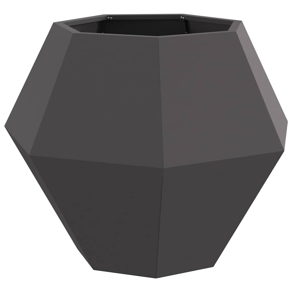 vidaXL Planter Black 75 x 75 x 60 cm Steel