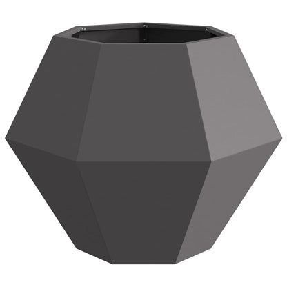 vidaXL Planter Black 75 x 75 x 60 cm Steel