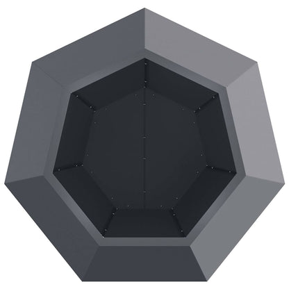 vidaXL Planter Anthracite 75 x 75 x 60 cm Steel