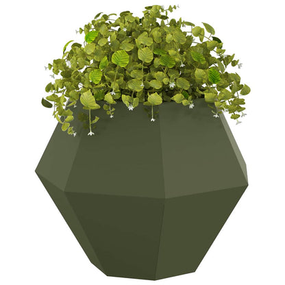 vidaXL Planter Olive Green 75 x 75 x 60 cm Steel