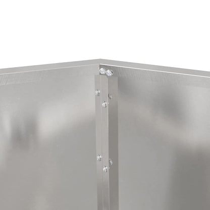 vidaXL Planter Silver 75 x 75 x 60 cm Stainless Steel