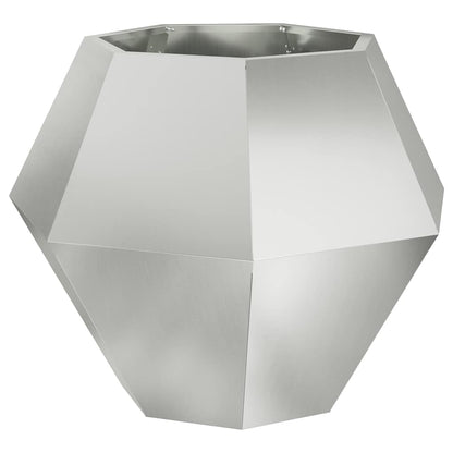 vidaXL Planter 2 pcs Silver 75 x 75 x 60 cm Galvanised Steel