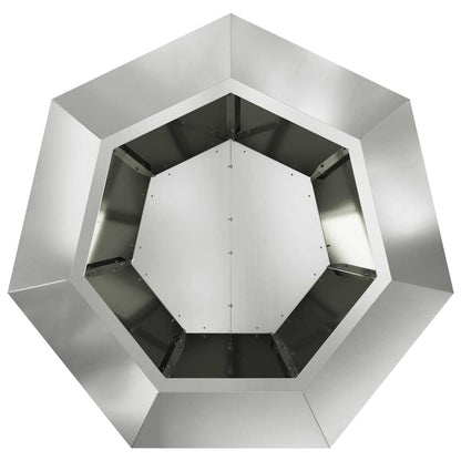 vidaXL Planter 2 pcs Silver 75 x 75 x 60 cm Galvanised Steel