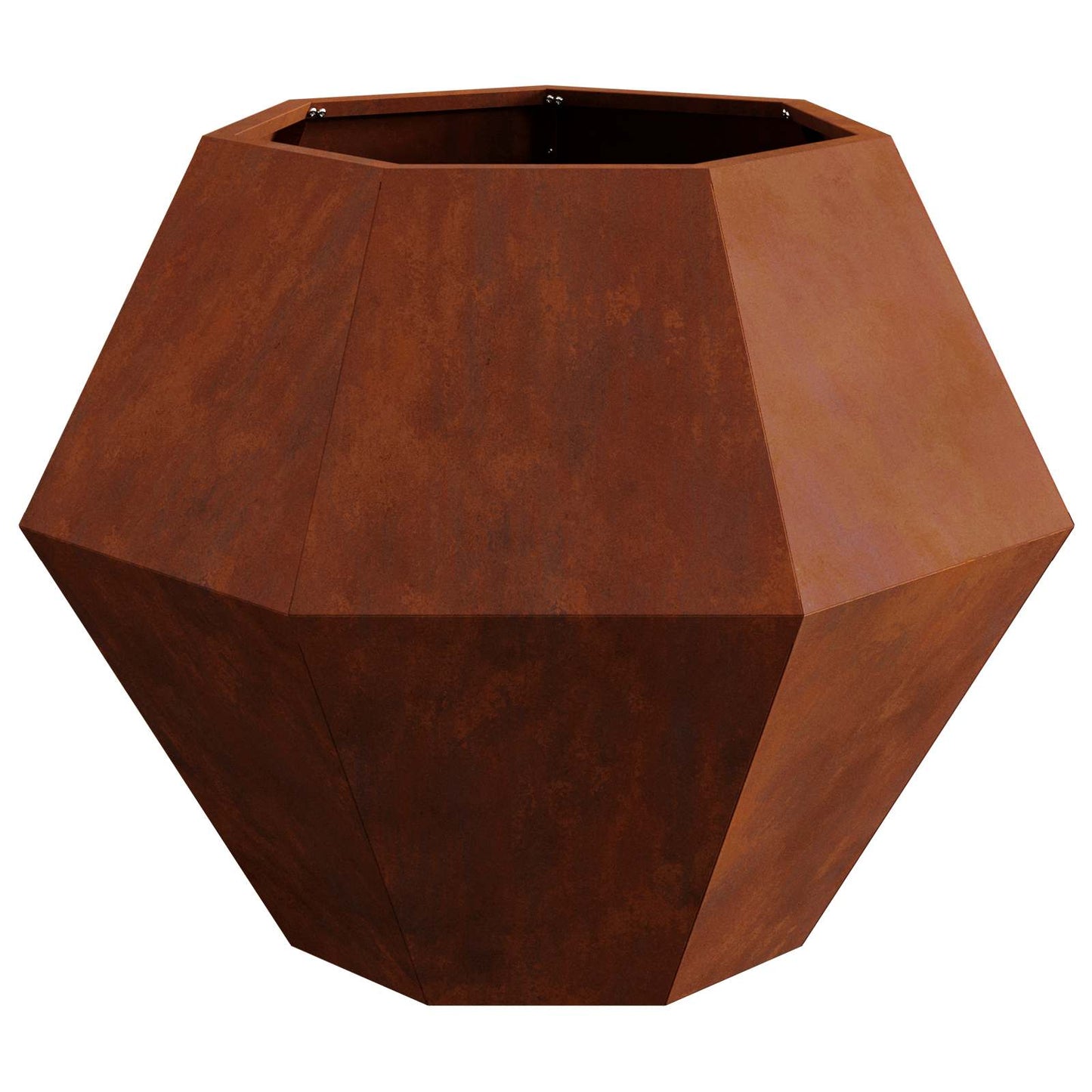 vidaXL Planter 2 pcs Rusty 75 x 75 x 60 cm Weathering Steel