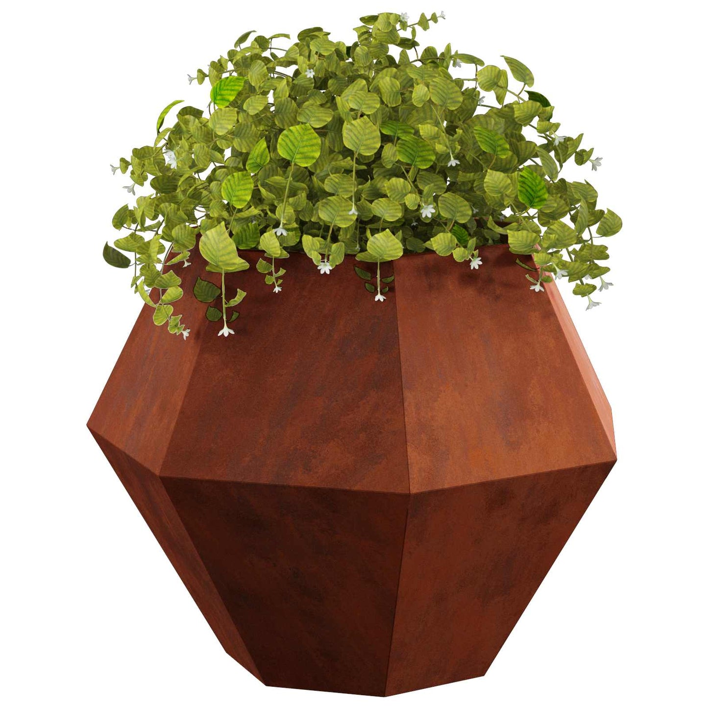vidaXL Planter 2 pcs Rusty 75 x 75 x 60 cm Weathering Steel