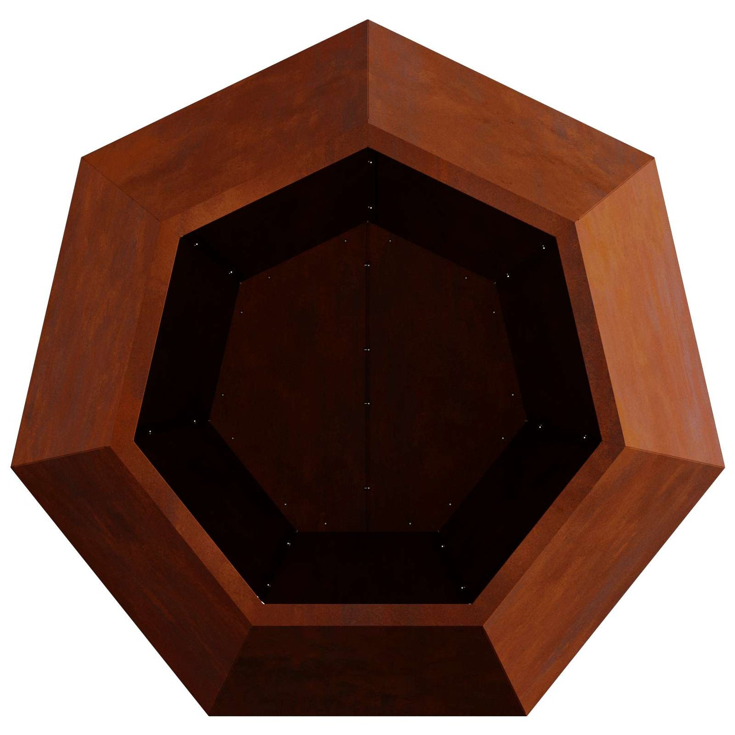vidaXL Planter 2 pcs Rusty 75 x 75 x 60 cm Weathering Steel