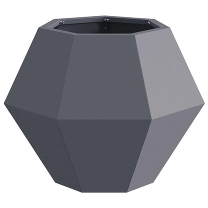 vidaXL Planter 2 pcs Anthracite 50 x 50 x 40 cm Steel