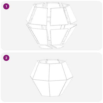 vidaXL Planter 2 pcs Silver 50 x 50 x 40 cm Stainless Steel