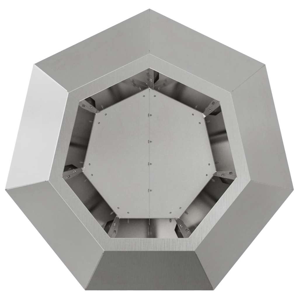 vidaXL Planter 2 pcs Silver 50 x 50 x 40 cm Stainless Steel