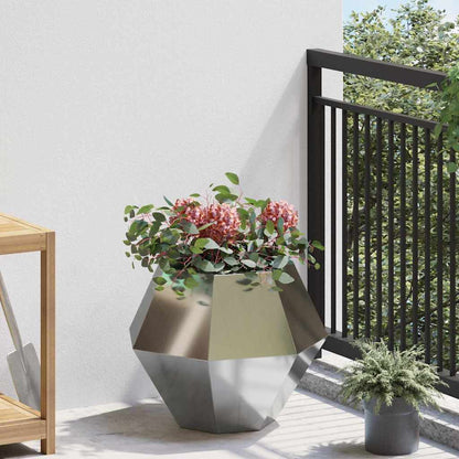 vidaXL Planter Silver 50 x 50 x 40 cm Galvanised Steel