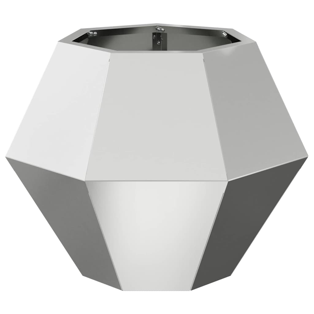 vidaXL Planter 2 pcs Silver 50 x 50 x 40 cm Galvanised Steel