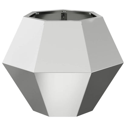 vidaXL Planter 2 pcs Silver 50 x 50 x 40 cm Galvanised Steel