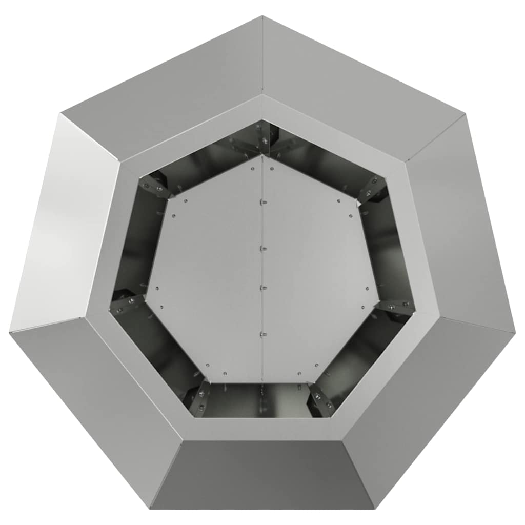 vidaXL Planter 2 pcs Silver 50 x 50 x 40 cm Galvanised Steel