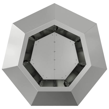 vidaXL Planter 2 pcs Silver 50 x 50 x 40 cm Galvanised Steel