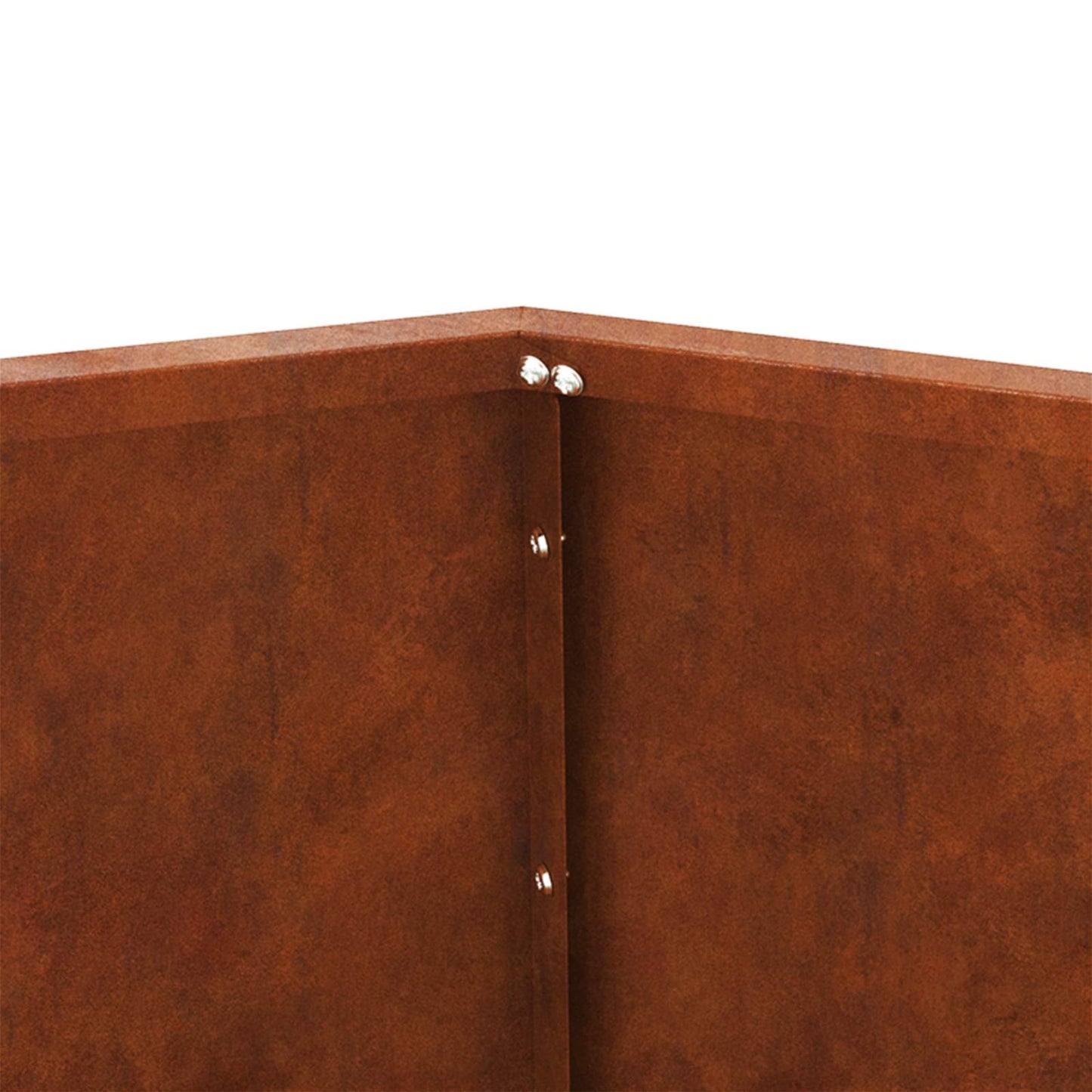 vidaXL Planter 2 pcs Rusty 50 x 50 x 40 cm Weathering Steel